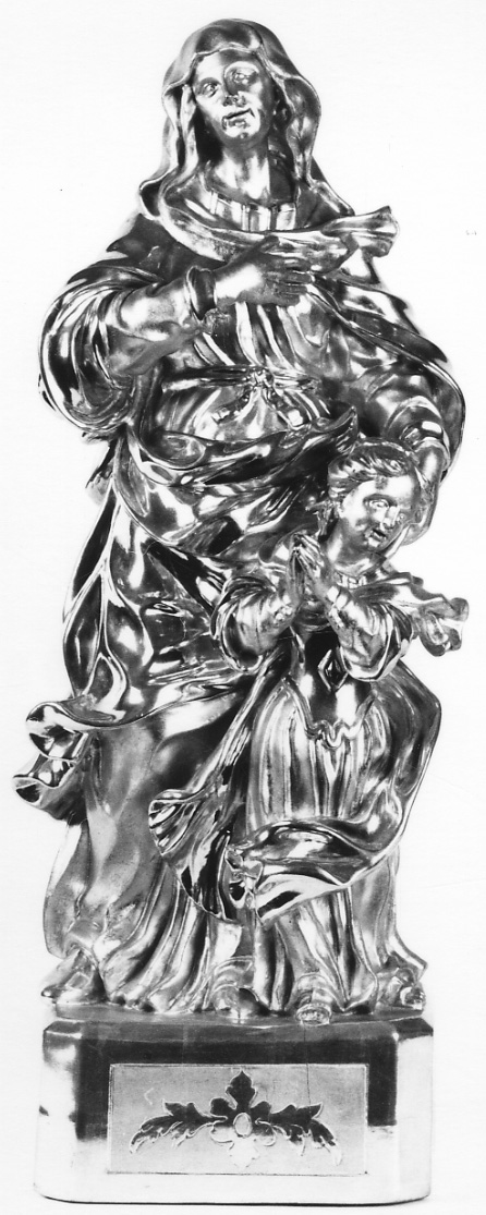 Maria Vergine bambina e Sant'Anna (statuetta, opera isolata) - bottega astigiana (seconda metà sec. XIX)