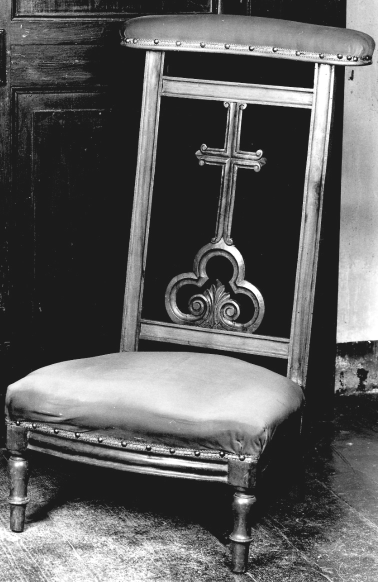 inginocchiatoio, opera isolata - bottega astigiana (seconda metà sec. XIX)