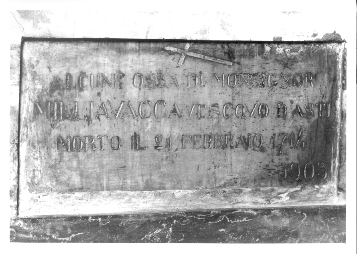 lapide, opera isolata - bottega astigiana (sec. XX)