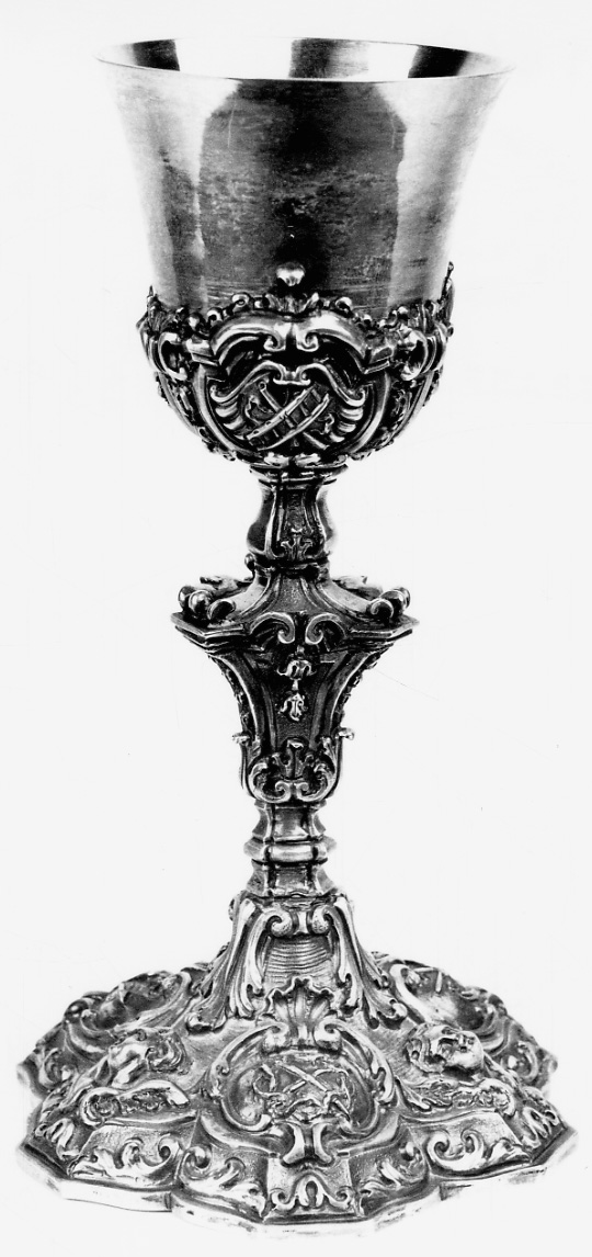 simboli della passione (calice, opera isolata) - ambito piemontese (sec. XVIII)