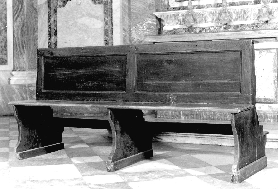 panca con schienale, serie - ambito piemontese (prima metà sec. XX)