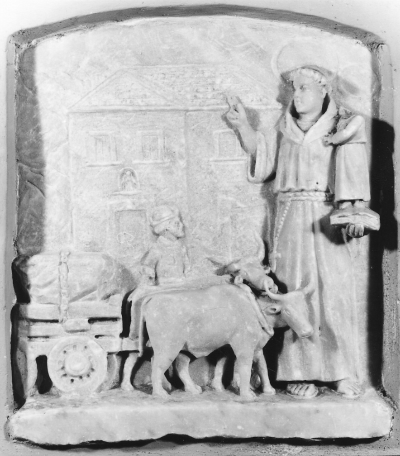 Sant'Antonio da Padova (rilievo, opera isolata) - ambito piemontese (fine/inizio secc. XIX/ XX)