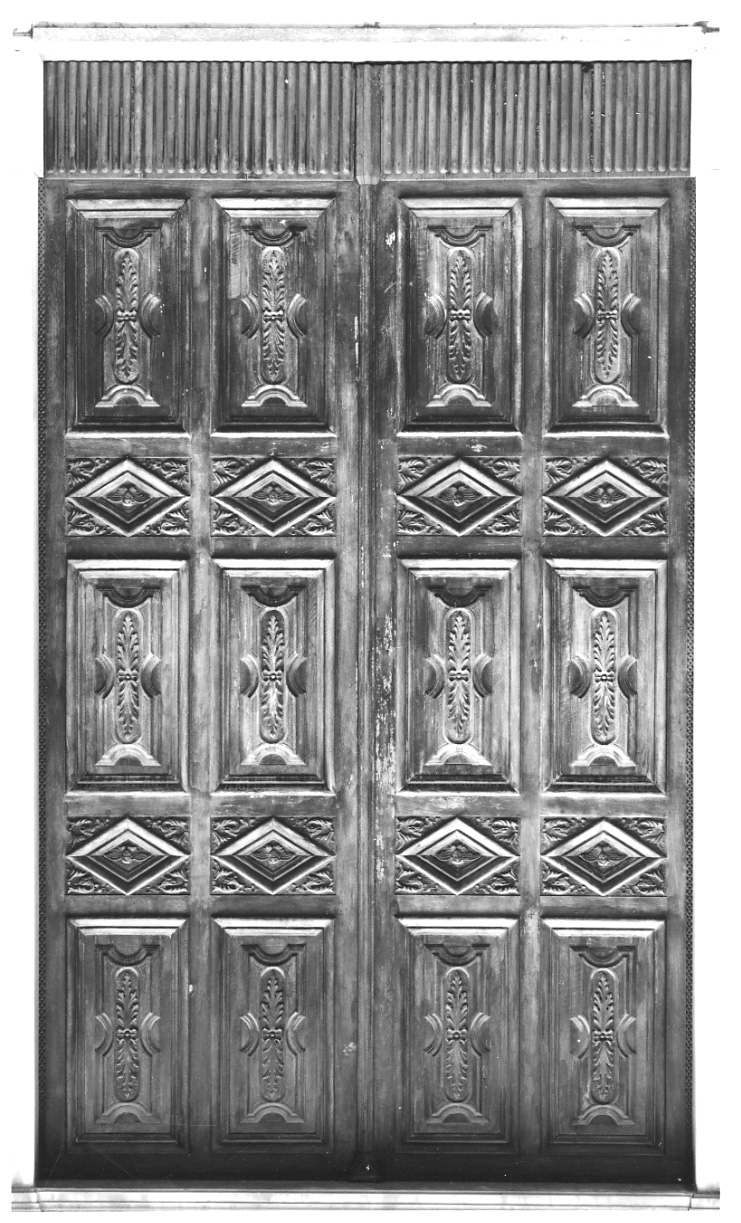 porta - a due battenti, opera isolata - bottega piemontese (sec. XIX)