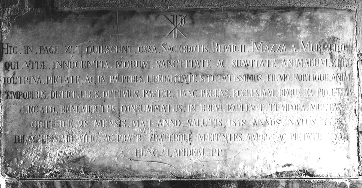 lapide commemorativa, opera isolata - ambito piemontese (sec. XIX)