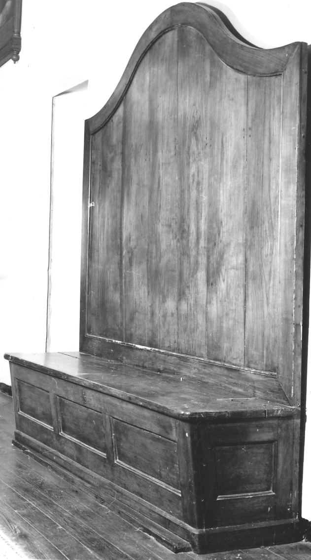 cassapanca, opera isolata - bottega piemontese (seconda metà sec. XIX)