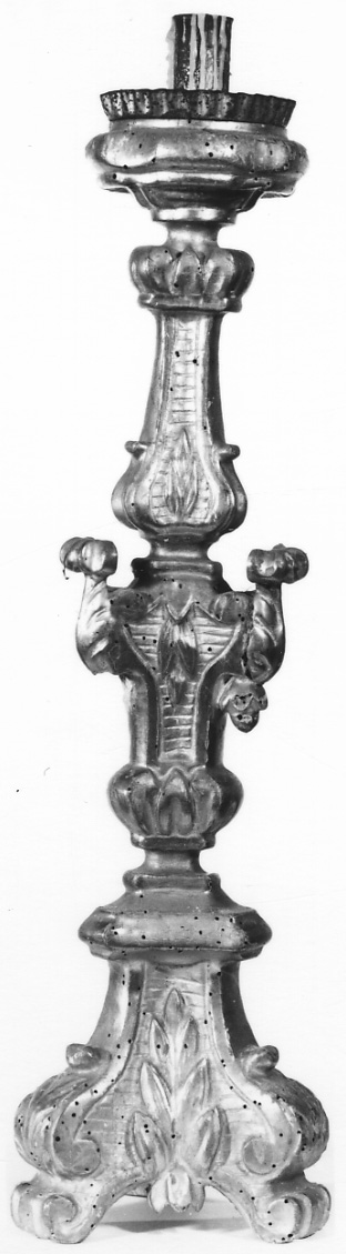 candeliere, serie - bottega piemontese (prima metà sec. XIX)