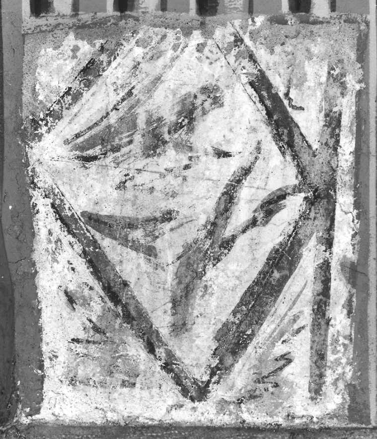 decorazione pittorica, frammento - ambito piemontese (secc. XVI/ XVII)