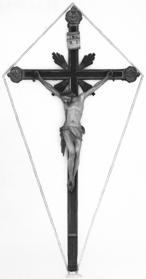 Cristo crocifisso (crocifisso, opera isolata) - bottega piemontese (prima metà sec. XIX)