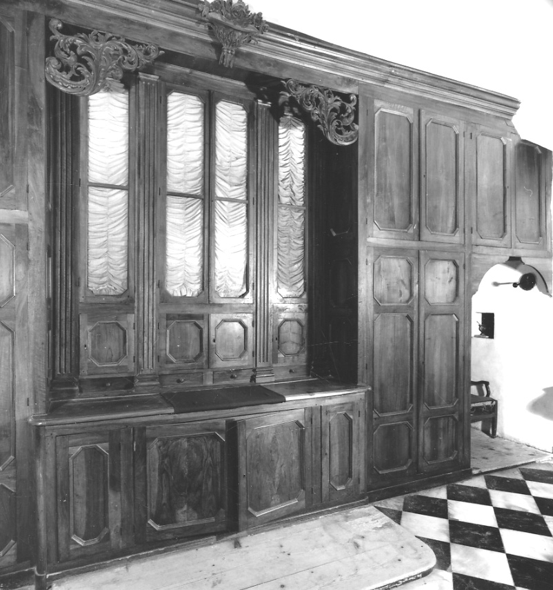 armadio da sacrestia, opera isolata - bottega della Val Tanaro (sec. XIX)