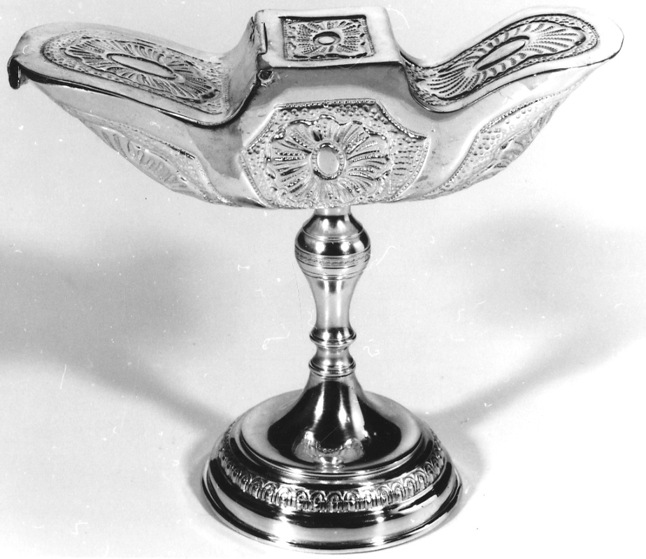 navicella portaincenso, opera isolata - ambito piemontese (seconda metà sec. XIX)