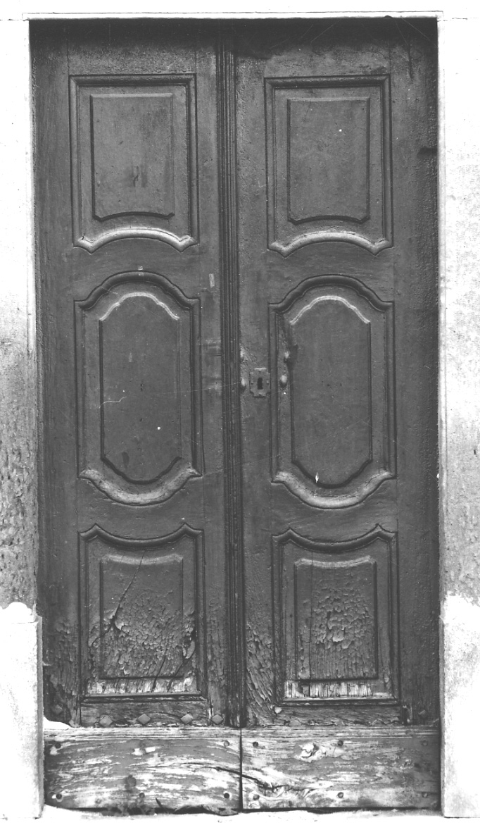 porta - a due battenti, serie - bottega piemontese (prima metà sec. XIX)