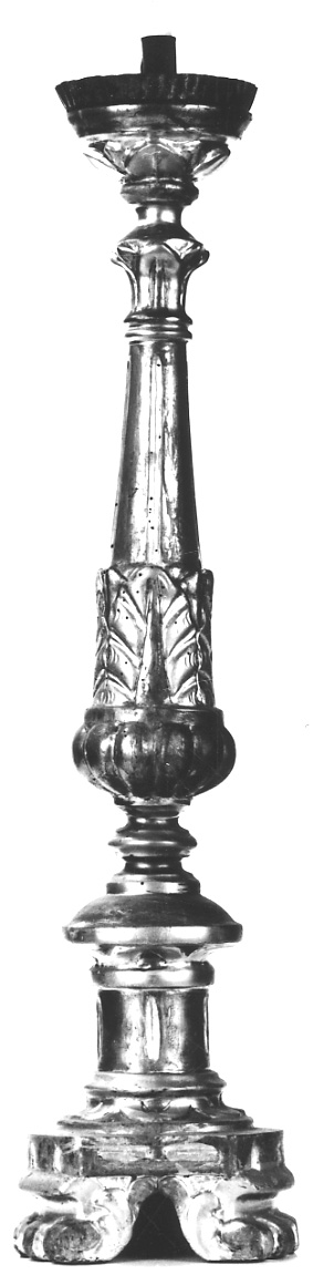 candeliere d'altare, serie di Prinotti Ditta (secc. XIX/ XX)