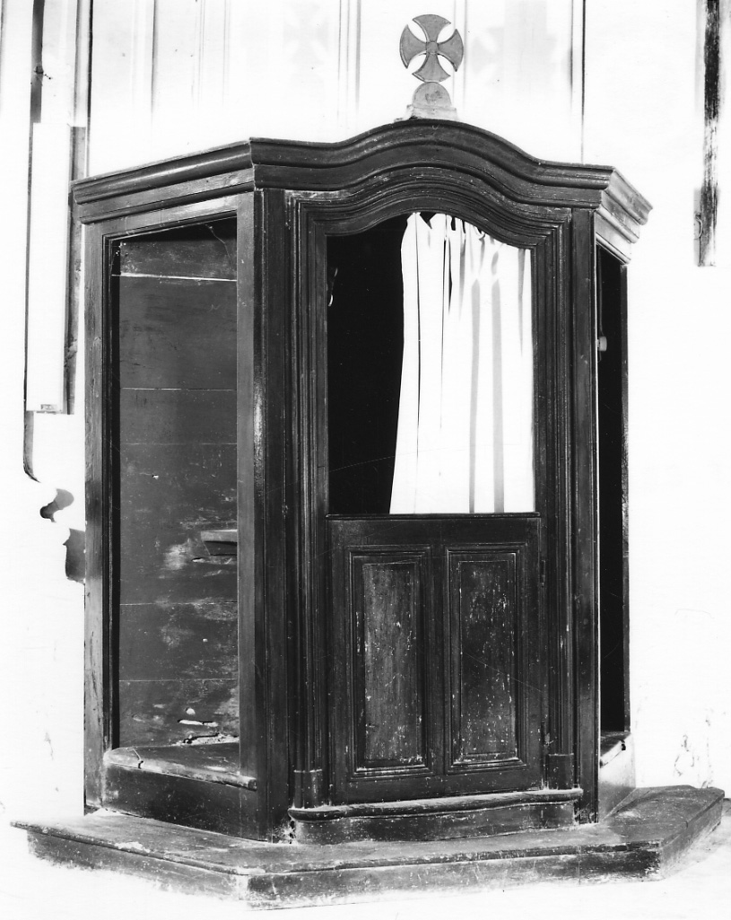 confessionale, opera isolata - bottega piemontese (seconda metà sec. XIX)