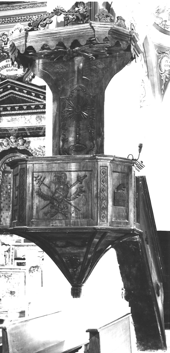 pulpito, opera isolata - bottega piemontese (seconda metà sec. XIX)