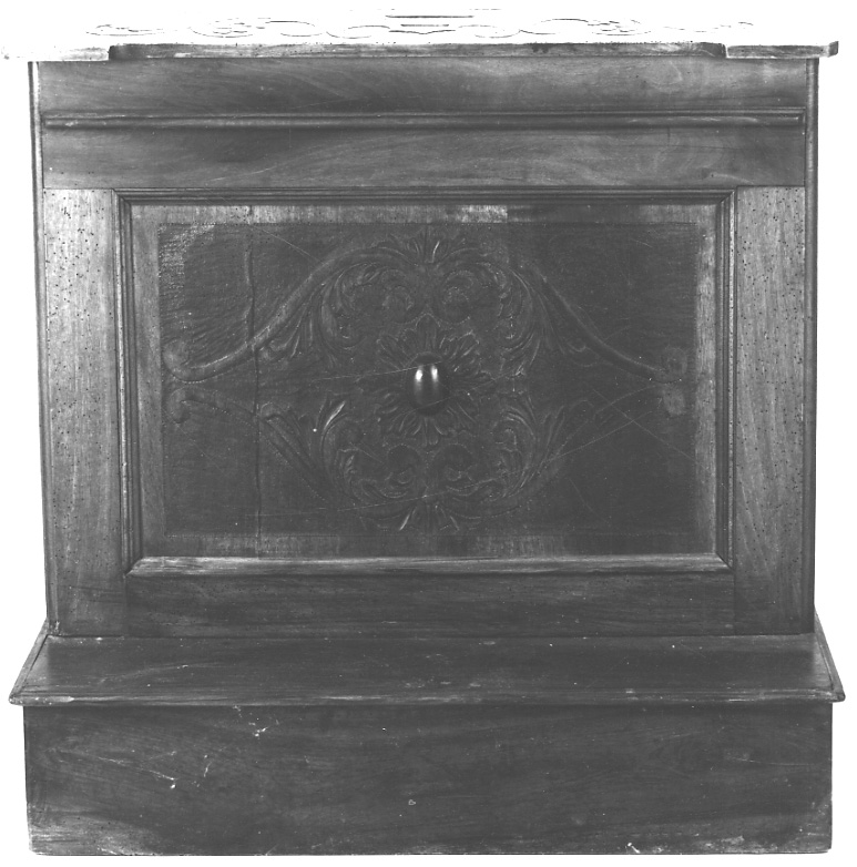 inginocchiatoio, opera isolata - bottega piemontese (metà sec. XIX)