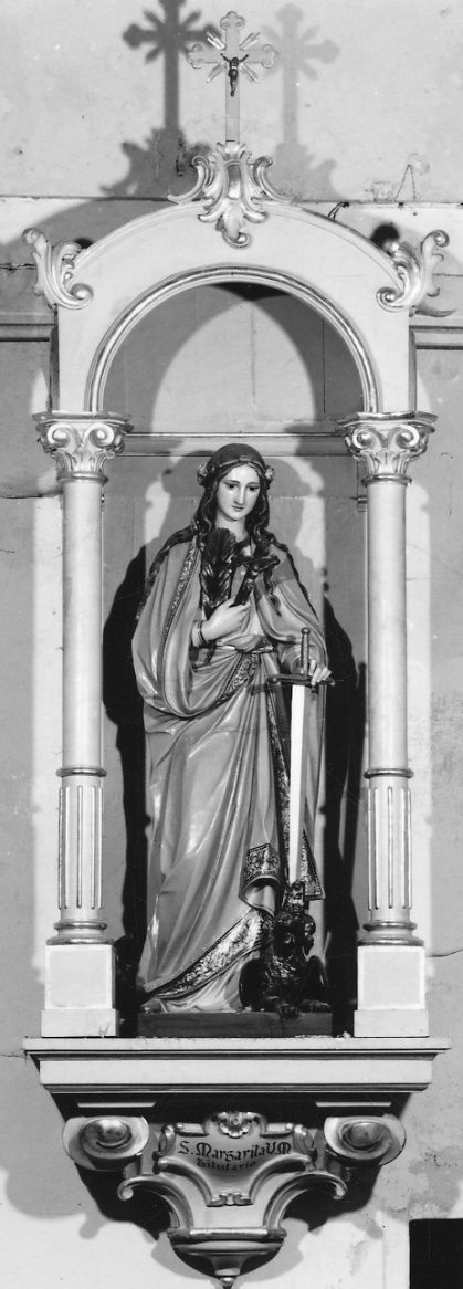 Santa Margherita d'Antiochia (statua, opera isolata) - bottega piemontese (sec. XX)