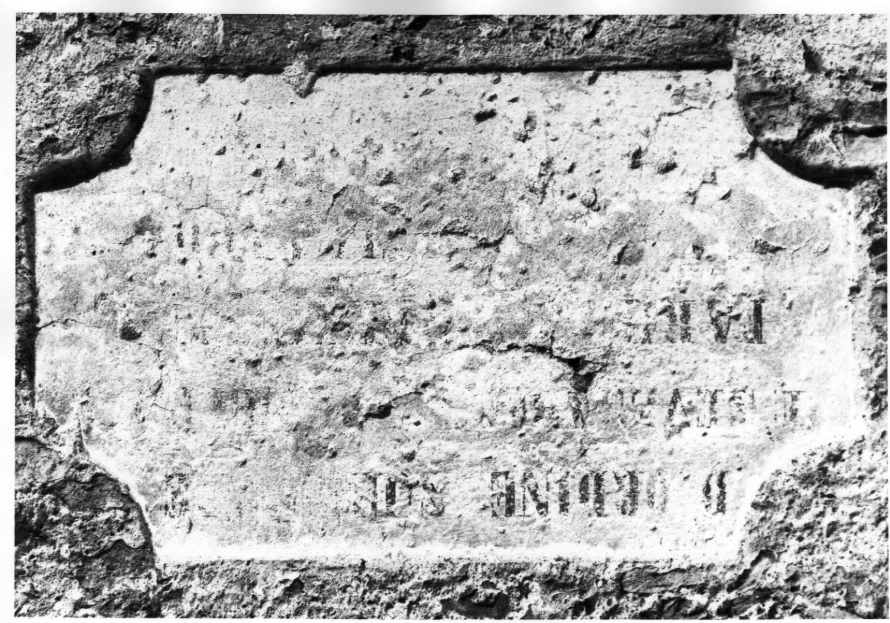 lapide, opera isolata - ambito piemontese (sec. XIX)