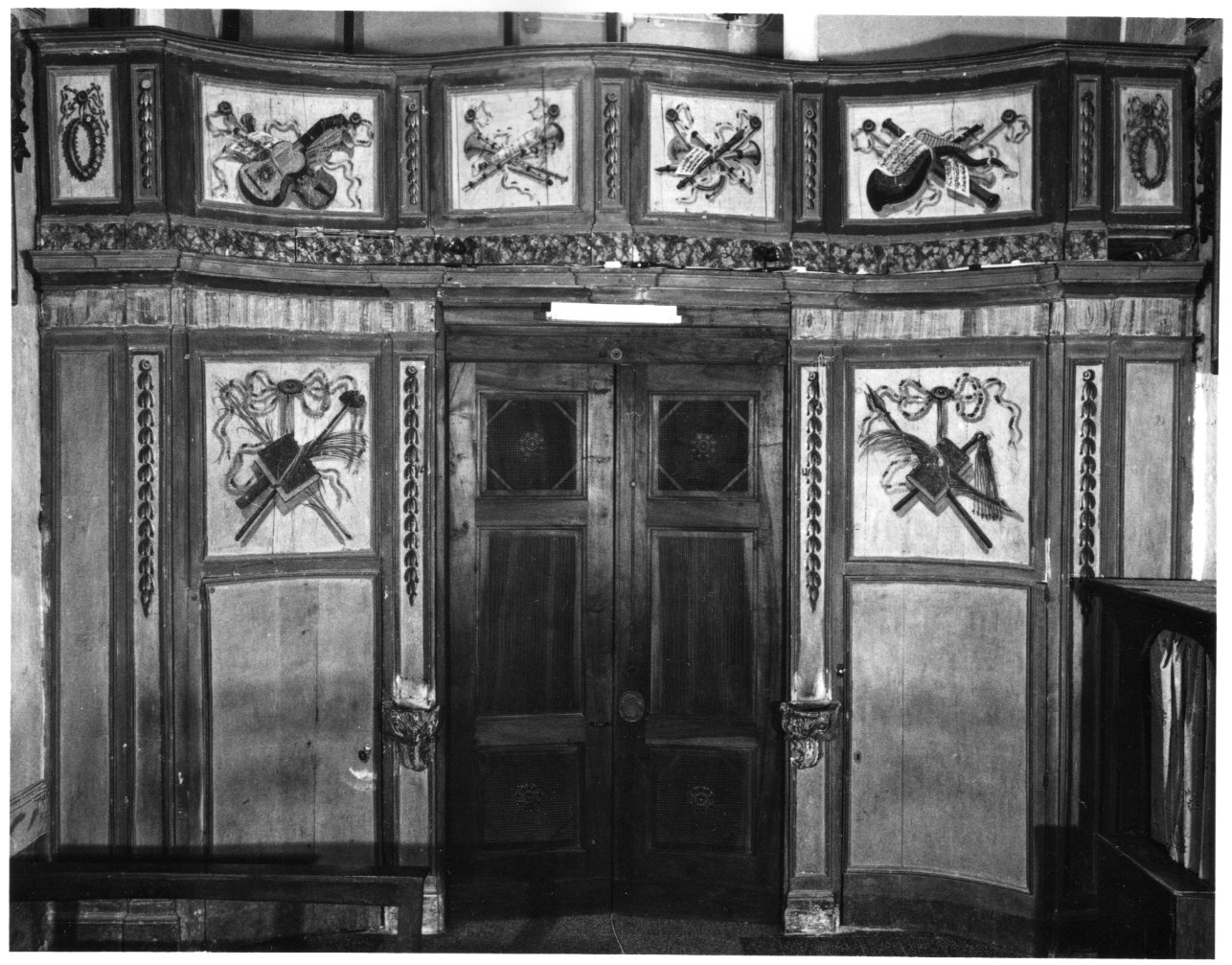 allegoria della Musica (cantoria, opera isolata) - ambito piemontese (terzo quarto sec. XVIII)