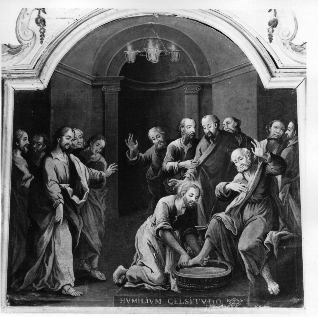 Cristo lava i piedi degli apostoli (dipinto, opera isolata) di Botta Paolo Amedeo (secondo quarto sec. XVIII)