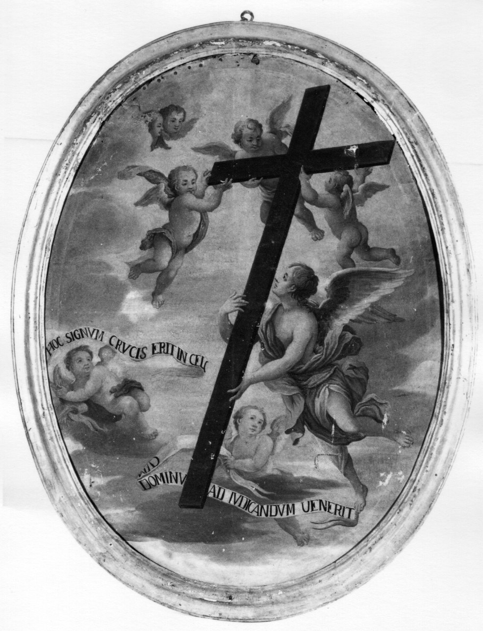 esaltazione della vera croce (dipinto, opera isolata) di Botta Paolo Amedeo (attribuito) (secondo quarto sec. XVIII)