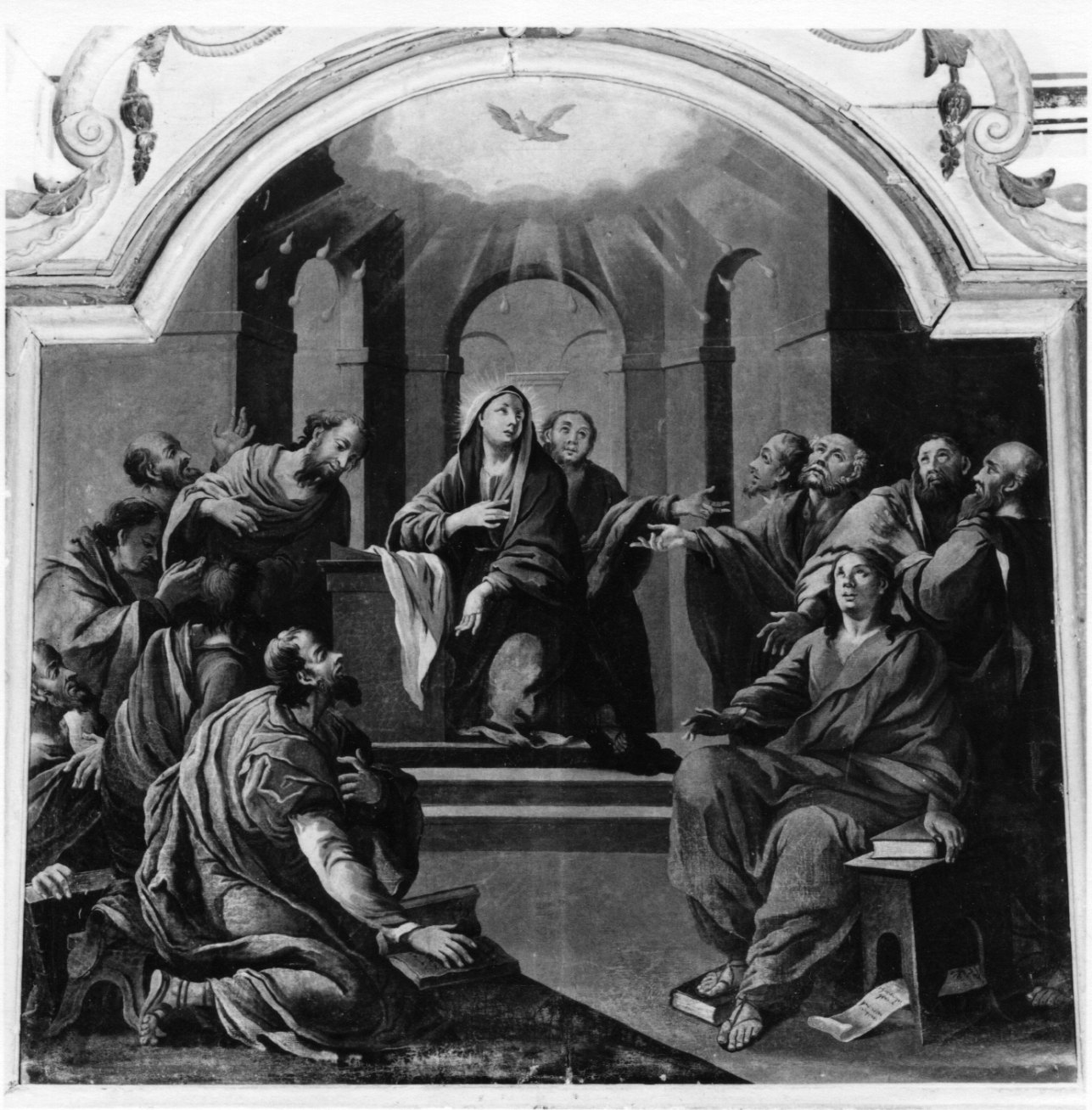 Pentecoste (dipinto, opera isolata) di Botta Paolo Amedeo (attribuito) (secondo quarto sec. XVIII)