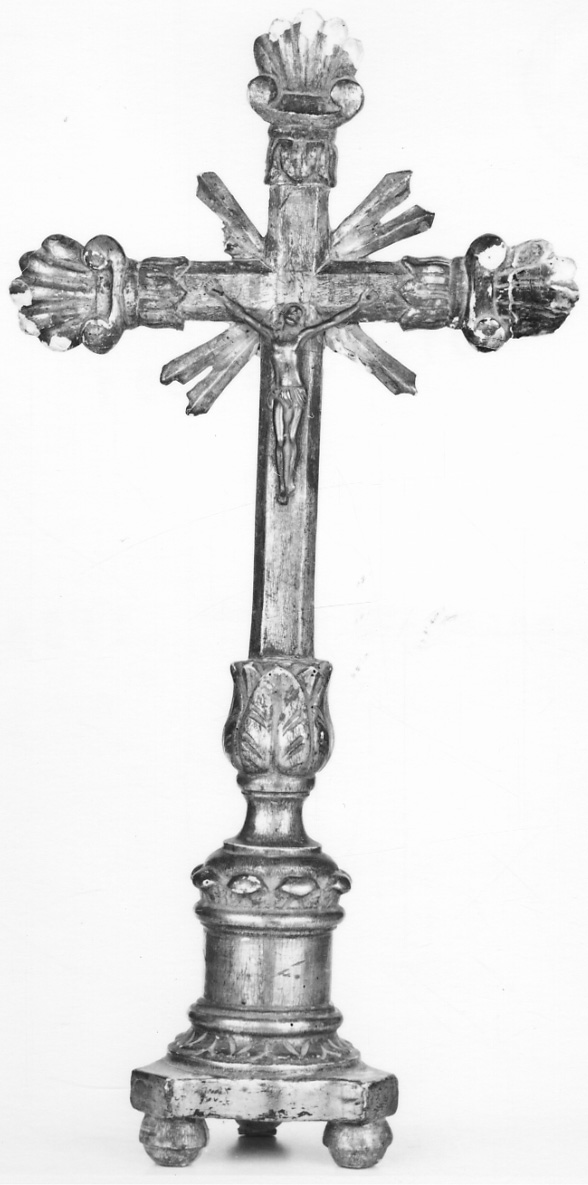 Cristo crocifisso (croce d'altare, opera isolata) - produzione monregalese (seconda metà sec. XIX)