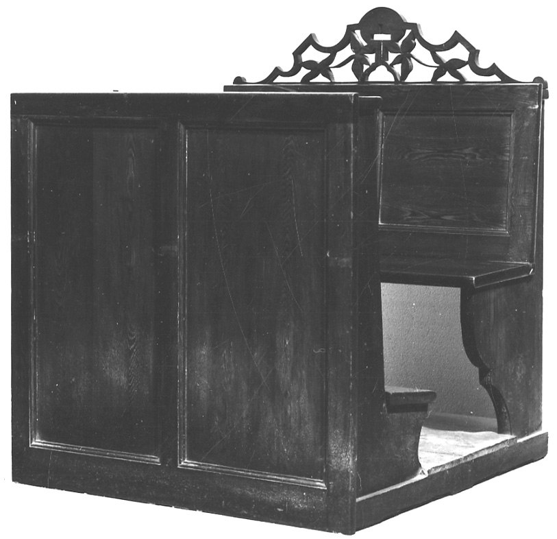 banco da chiesa, opera isolata - produzione cebana (ultimo quarto sec. XIX)