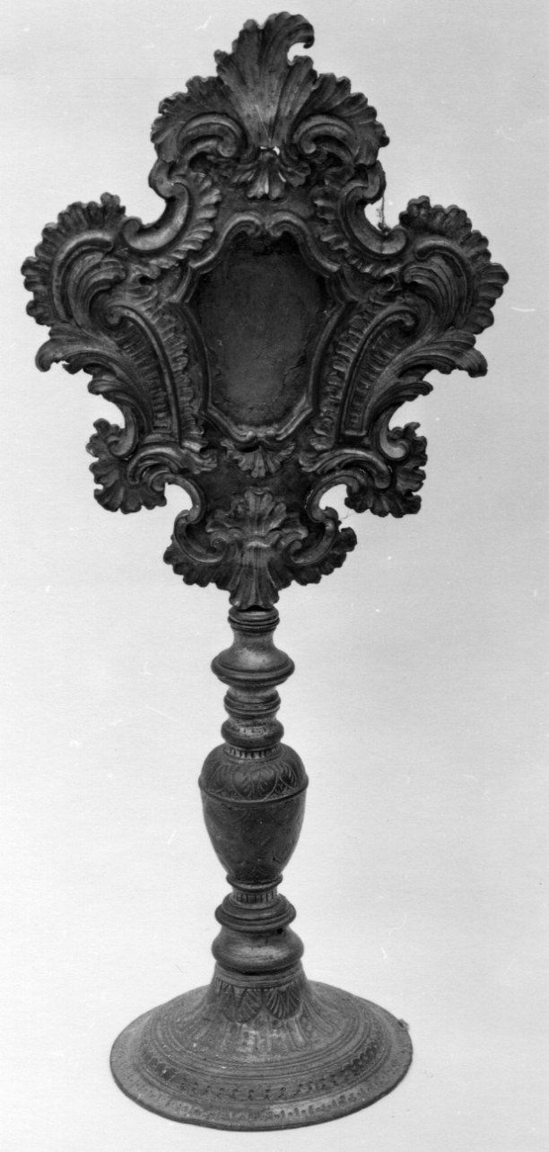 reliquiario - a ostensorio, opera isolata - bottega piemontese (fine/inizio secc. XVIII/ XIX)