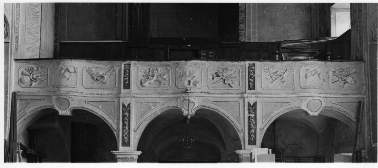 allegoria della Musica (cantoria, opera isolata) - ambito luganese (seconda metà sec. XVIII)