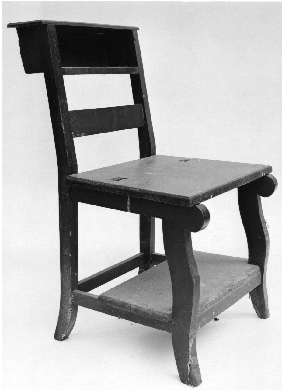 sedia-inginocchiatoio, opera isolata - bottega della Val Tanaro (primo quarto sec. XX)