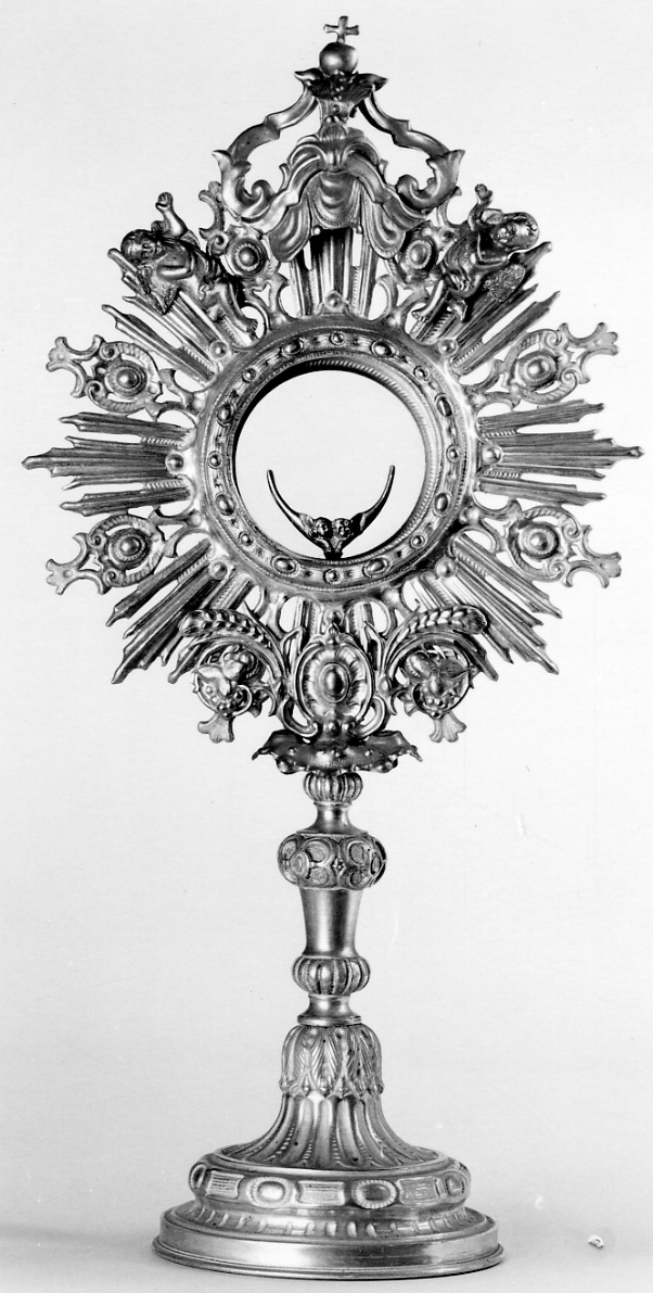 ostensorio - a raggiera, opera isolata - ambito piemontese (prima metà sec. XX)