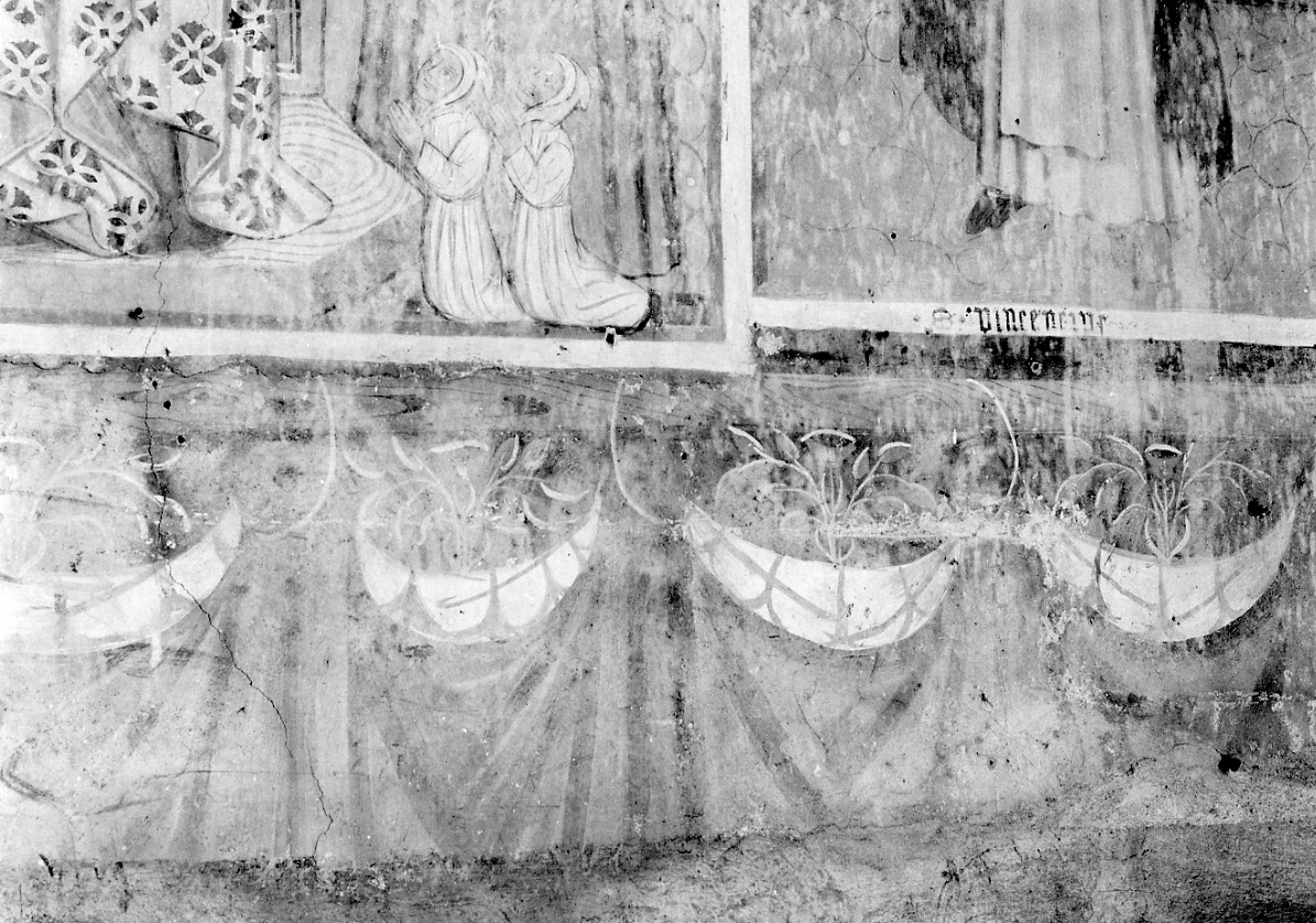 dipinto, ciclo di Maestro di S. Agostino a Saliceto (attribuito) (seconda metà sec. XV)