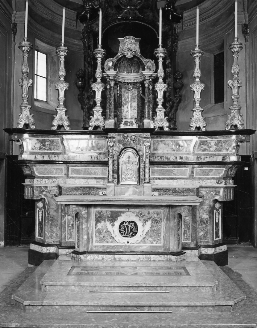 altare maggiore, opera isolata di Casabella Giovan Battista (fine sec. XVIII)
