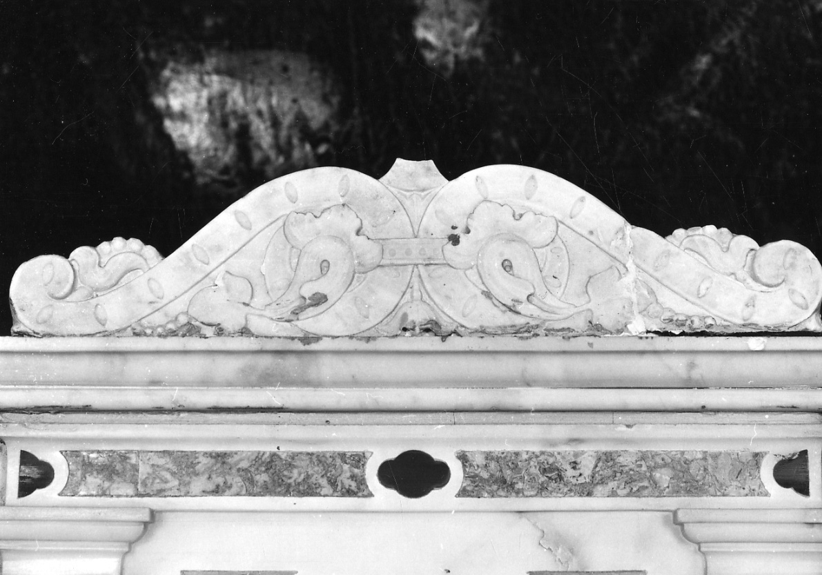 cimasa, frammento - ambito piemontese (fine sec. XVIII)