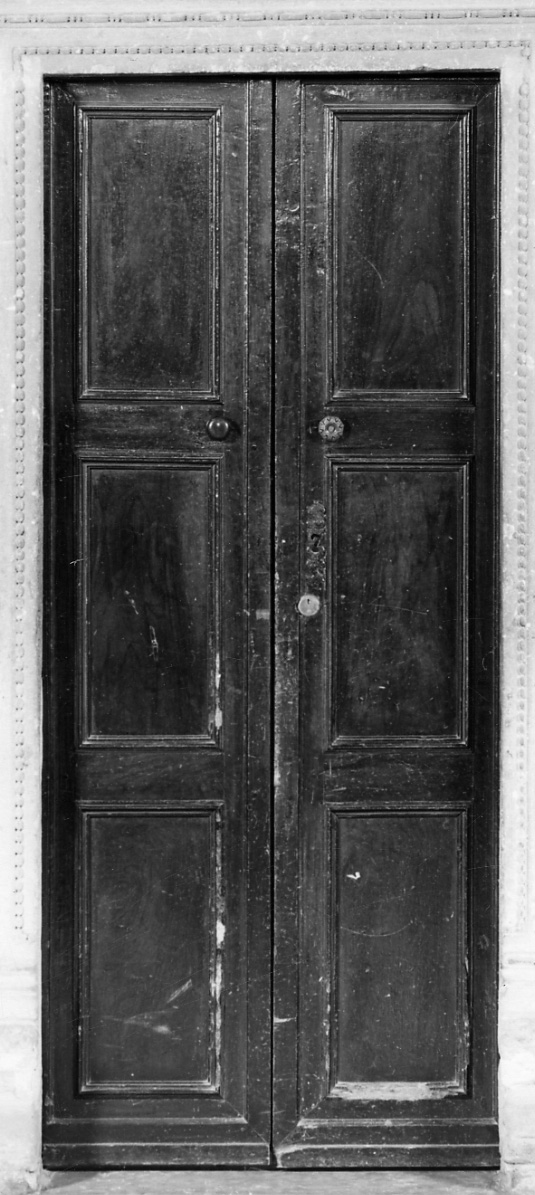 porta - a due battenti, serie - produzione cuneese (seconda metà sec. XIX)