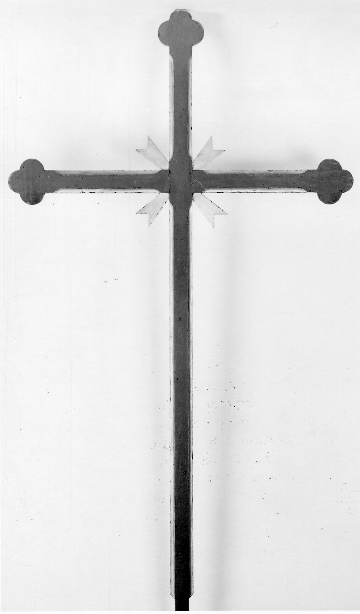 croce (croce processionale, serie) - ambito piemontese (prima metà sec. XX)