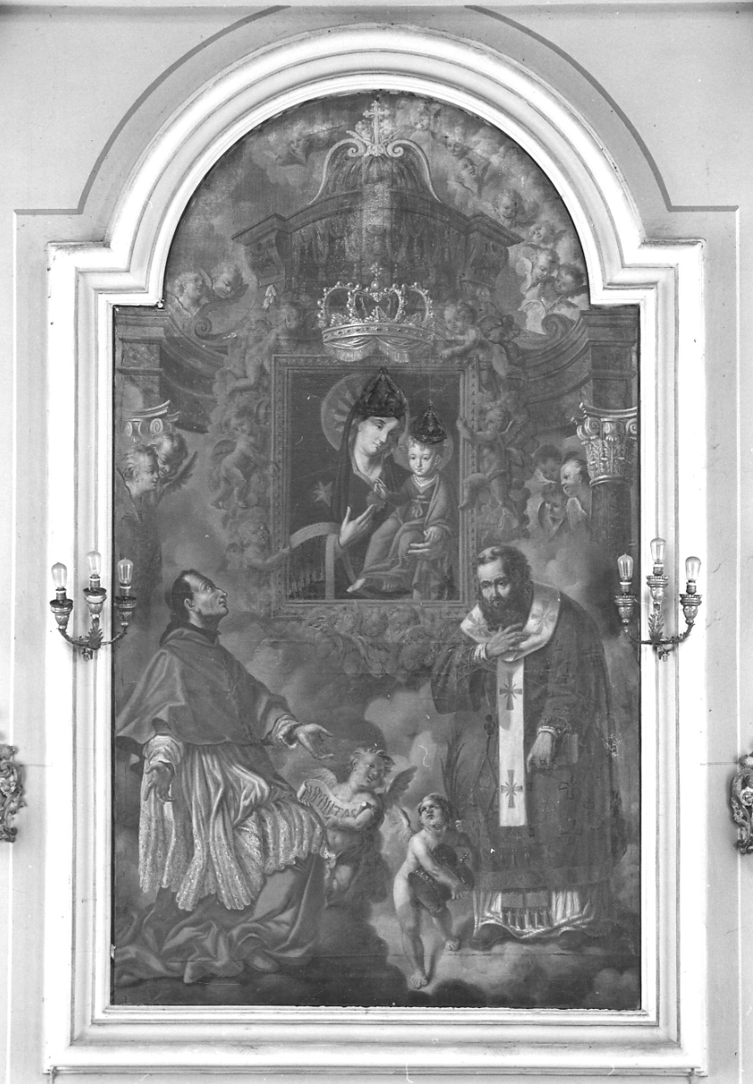 San Carlo Borromeo venera l'immagine della Madonna della Consolata (dipinto, opera isolata) - ambito piemontese (metà sec. XVIII)
