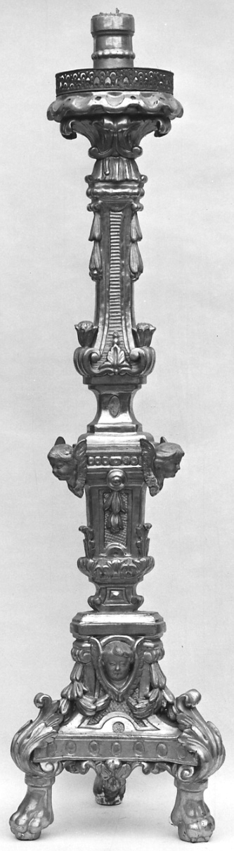 candelabro, serie di Arrò G - bottega piemontese (sec. XX)