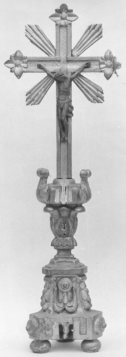 Cristo crocifisso (croce d'altare, opera isolata) - bottega piemontese (prima metà sec. XX)