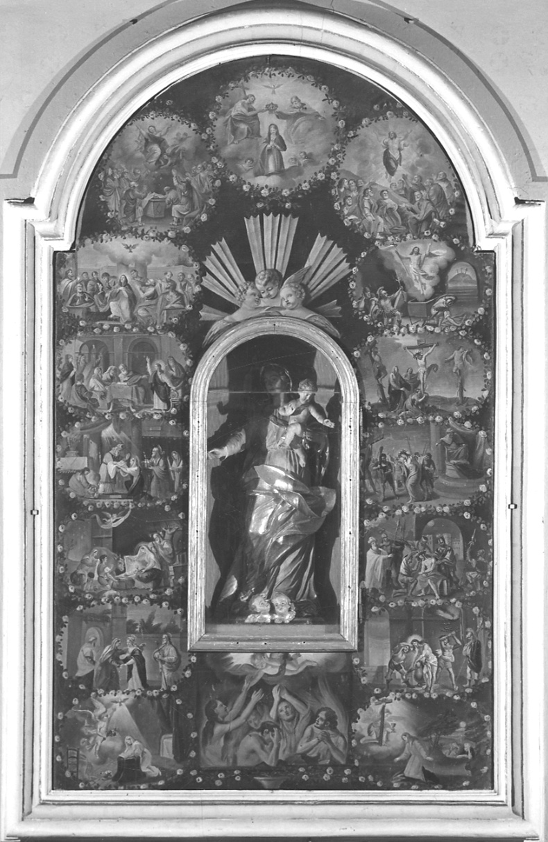 misteri del rosario (dipinto, opera isolata) di Pugnani Comandù Carolina (sec. XIX)