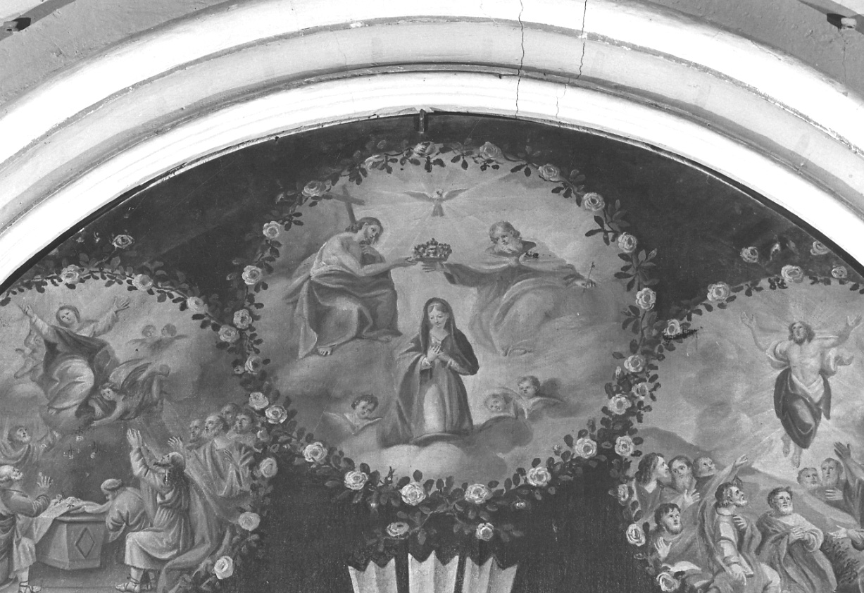 incoronazione di Maria Vergine (dipinto) di Pugnani Comandù Carolina (sec. XIX)