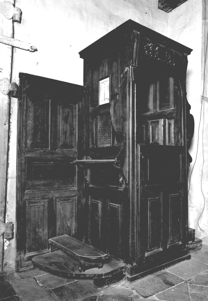 confessionale, opera isolata - ambito piemontese (inizio sec. XVII)