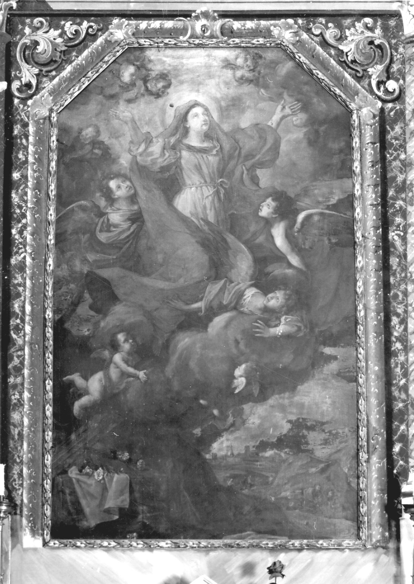 assunzione della Madonna (dipinto, opera isolata) di Caravoglia Bartolomeo (terzo quarto sec. XVII)