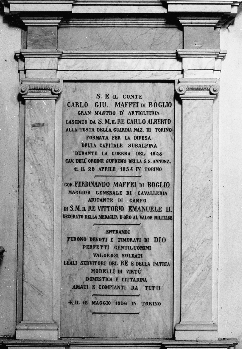 monumento, serie - ambito piemontese (seconda metà sec. XIX)