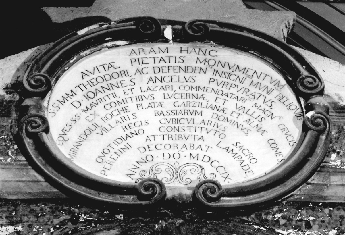 lapide, opera isolata - ambito piemontese (inizio sec. XVIII)