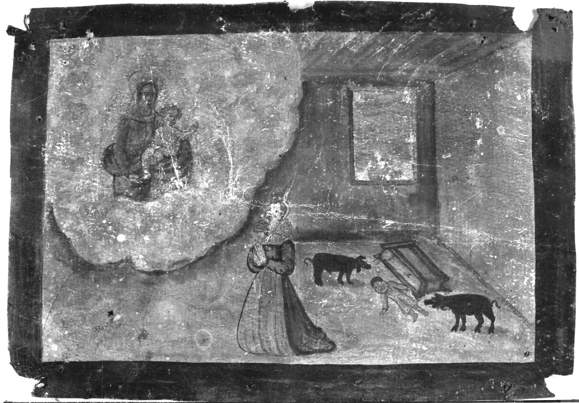 Madonna con Bambino interviene in un incidente (ex voto, opera isolata) - ambito piemontese (sec. XVII)