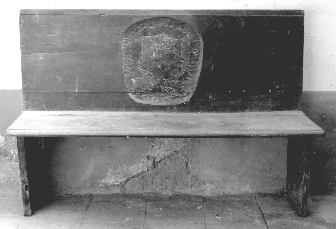 panca con schienale, opera isolata - ambito piemontese (inizio sec. XVIII)