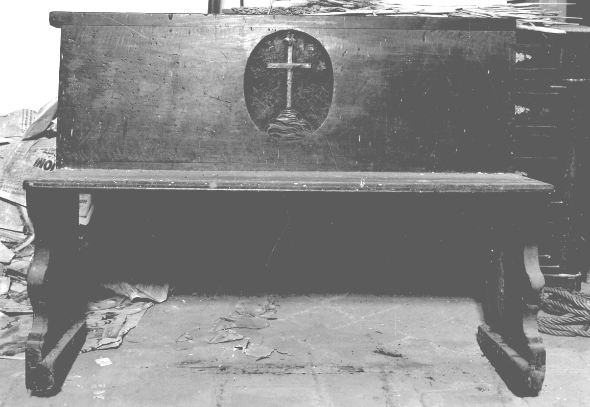 panca con schienale, opera isolata - ambito piemontese (sec. XVIII)