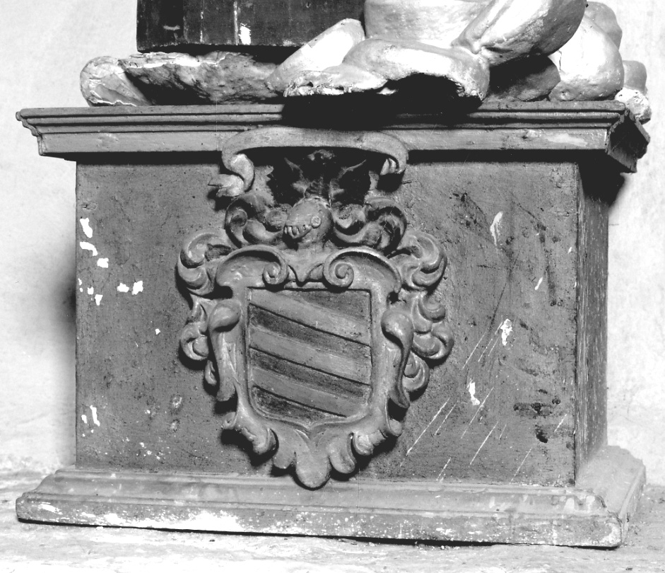 piedistallo di statua, opera isolata - ambito torinese (seconda metà sec. XVII)