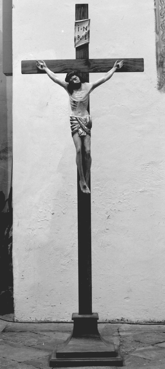 Cristo crocifisso (crocifisso, opera isolata) - ambito piemontese (sec. XVII)